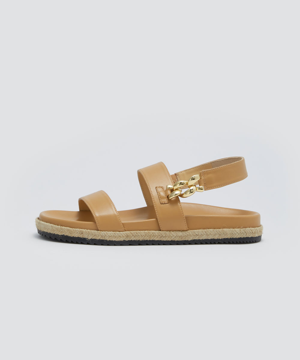 LUARCA チェーン サンダル 2.5cm BEIGE