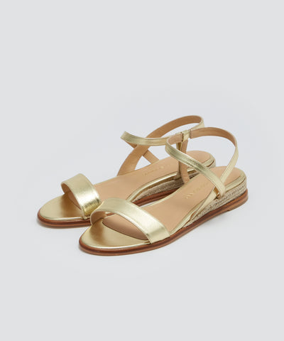 ACACIA メタル サンダル 3.0cm GOLD